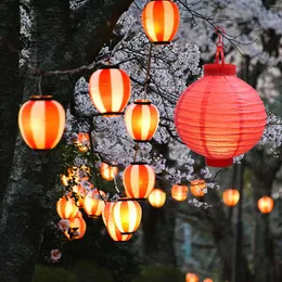 Kerzenhalter, rote Laterne, chinesische traditionelle kleine Laternen, Outdoor-Terrassendekoration, rustikale Hochzeit