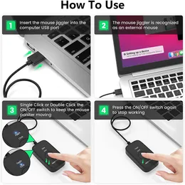 2 em 1 USB mouse jiggler