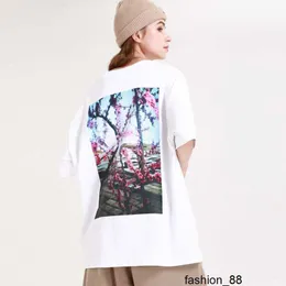 Designer High cost performance FOG floral printed short sleeved T-shirt OS men and women's couple style street trendy high street short sleeved t-shirt ins G2MN