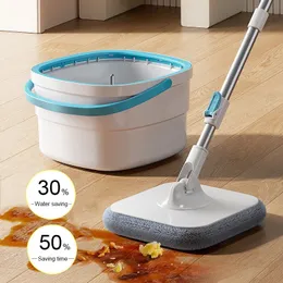 Narzędzia do czyszczenia podłogowego MOPS Łatwe do spuszczenia ściskanie mopa czyszczenie gospodarstwa domowego 360 ° Spin Home Floor Mop Cleaning Motors House House 240329