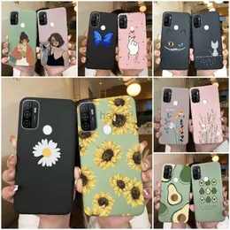 Casos de telefone celular para oppo a53s 2020 caso dos desenhos animados coque coração pintado silicone capa traseira oppo a53s a 53s a53 s oppoa53 escudo 2442