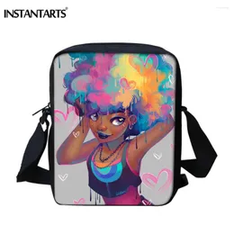 Shoulder Bags INSTANTARTS Lady Mini Handbags Pretty African Girl Print High Quality Crossbody Fashion Children Messenger Bag