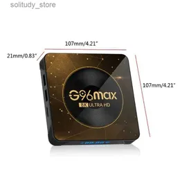 Телеприставка 1 комплект телеприставки G96max Android 13,0 2G/16G 32G 64G двухдиапазонный 2,4G/5G Wi-Fi RK3528 прямого управления Q240403