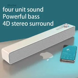 Portable Speakers High quality home theater system 4D stereo surround HIFI desktop speaker bar portable Bluetooth computer speaker TV echo wallL2404
