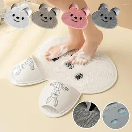 Badmattor Anti Slip Foot Mat Silicone Peeling and Ash Rubning Pad Soft Bekväm inte lätt deformerat badrumsgolv