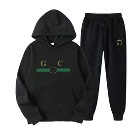 Tasarımcı Sports Hoodie Seti İlkbahar ve Sonbahar Hoodie+Spor Pantolonları Başa Masallar Modaya Yazdırılmış ve Modaya Uygun Gevşek Takas Sıradan Spor Giyim Seti