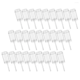 Tigelas 40 PCs Plástico Recipiente de plástico Shoot Shooter Bolo Pops Recipientes Sabão Flor Push-Up Grade PP Cakepop