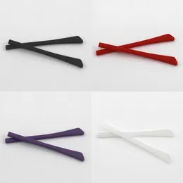Glasses Accessories Non-slip Leg Foot Cover Silicone Flat Hole Anti-drop Earrest Anti-metal Allergy Anti-wear Soft Sleeve Wholesale