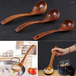 Cucchiai Utensili grandi Stoviglie Mestoli per zuppa di riso Forniture da cucina naturali Cucchiaio di legno