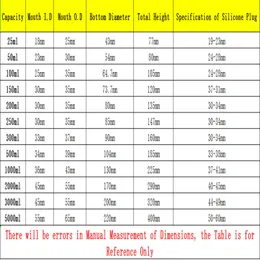 50ml 100ml 150ml 200ml 250ml 300ml 500ml 1000ml 2000ml 3000ml 5000ml Conical Erlenmeyer Flask G3.3 Borosilicate Glass Lab