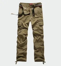 3044 plus size tático men039s calças de carga casuais calças soltas multi bolso exército geral para homens calças compridas militares c9622535