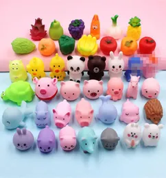 Brinquedos de apertar de animais de desenho animado com voz Kawaii Mochi Squishy Estudantes criativos Vent Engraçado Anti Stress Pinch Vocal Mini Figuras de ação macias para crianças Baby3516709
