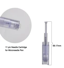 25pcslot 11 needle cartridges Dermapen 2 Goldpen Dermic microneedle Skin Care derma pen tips delivery7912185