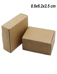 89 x 62 x 25 cm, 50 Stück braune Pappkarton-Aufbewahrungsverpackungsboxen für Süßigkeiten, Kuchen, Kraftpapier, Geschenke, Verpackungsboxen für Schmuck, DIY, Hand6685216