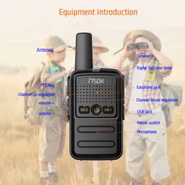 2pcs mini brinquedo 1 ~ 5 km uhf presente de duas maneiras transceptor 1s 2s tablet colorido fuselagem Novo Kids Talki Walki Walkie Talkie Radio