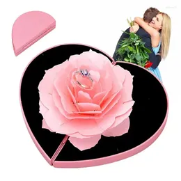 Gift Wrap Heart Box Love Eternal Affection Romantic Gesture Special någon Everlasting Heart-Shaped 3D Surprise