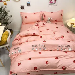 Bedding Supplies Coffee Color Bedding Sets Dormitório do aluno Conjunto de três peças Conjunto de quatro peças de quatro peças feminino feminino feminino folha de colcha de tampa de colcha