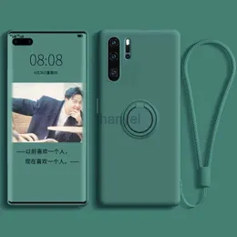 Mobiltelefonfälle Luxus weiche Silikon-Magnethülle für Huawei P30 P20 Pro P30Pro P20Pro P 30 20 Vollschutzabdeckungen mit Ringhalterständer auf 2442