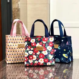 Сумки для хранения, милая креативная сумка, простая японская сумка для офисного работника Bento, водонепроницаемая маленькая экологически чистая сумка для покупок