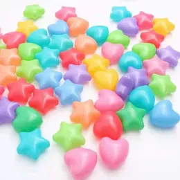 Çocuklar bebek renkleri bebek plastik toplar yıldız aşk şekli okyanus dalgası topu yumuşak çevre dostu su havuzu okyanus dalgası top oyuncaklar