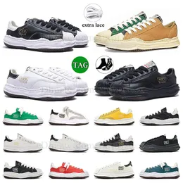 Autêntico sapatos casuais bege mocassins ao ar livre baixos topos skate indoor plataforma masculina preto branco ondulado solas dissolvidas maison mihara yasuhiro fumaça mmy tênis de caminhada