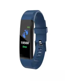 Braccialetti per bit con frequenza cardiaca 115plus Smartwatch Smart Band 115 Plus TFT Bracciale per orologio con schermo a colori 115 Plus6305321