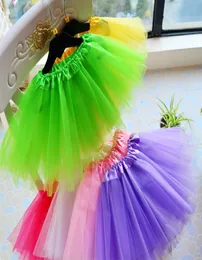 Jogo de bebê meninas crianças dançando tule tutu saias pettiskirt dancewear vestido de balé fantasia saias traje a04152106220