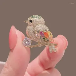 Brooches 1Pcs Magpie Bird Shaped Corsage Brooch Decorated With ShinyRhinestone Clothing Lapel Pin For Women