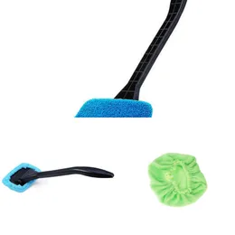 ترقية ترقية سيارة سيارة Windshield Cleaner Kit Tool Wash Tool Auto Cleaning Wash Long Handle Handle Piper Microfiber Piper Cleaner