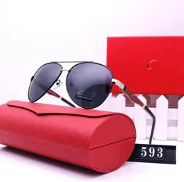 Designer Carttier Sonnenbrille Klassische Brille Goggle Outdoor Beach Strenge Sutro JMM Erkennen Sie eine angemessene Sonnenbrille für Mann Frau Optionale dreieckige Signatur