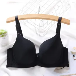 Yoga Outfit 2024 Fino Mold Cup Bras Europeu Americano Grande Tamanho Roupa Interior Cinza Rosa Vermelho Bege Preto Feminino Plus Lingerie