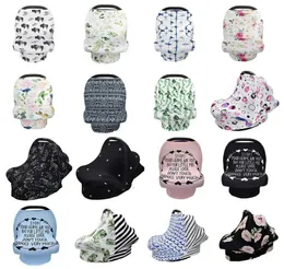 31 styles INS Floral Stretchy Cotton Baby Nursing Cover breastfeeding cover Stripe Safety seat car Privacy Cover Scarf baby Blanke5944146
