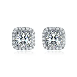 Stud Boeycjr classico sier 0,5ct f colore moissanite vvs gioielleria fine overinga per donna regalo per donne