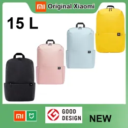 バッグオリジナルXiaomi 15Lバックパック防水カラフルなスポーツチェストバッグユニセックス男性女性旅行キャンプ小さなバックパックストレージバッグ