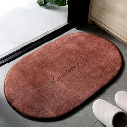 Banyo Paspasları Süper Emici Kayan Olmayan Mat Yumuşak Oval Banyo Kamaları Duş Odası Zemin Halılar Tuvalet Kapatos Posorimat Tapis Salle De Bain