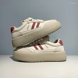 Sapatos casuais sola grossa dedo do pé redondo treinamento superior com veludo adicionado para conforto calor anti deslizamento e esportes resistentes ao desgaste