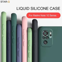 Cell Phone Cases New Liquid Silicone Case For Redmi Note 10 pro max 10s Original Camera Protective Soft Back Covers On Note10 2442