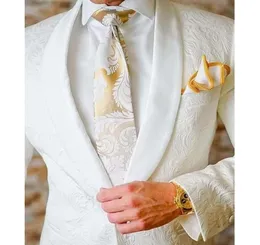 Custom Men039S Suits Style White Groomsmen Shawl Lapel Groom Tuxedos Men Suits Wedding Man Blazer 2 piecesjacketpants 27138286
