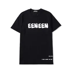 Mens Tshirts Tasarımcı Şık genç erkek Mercerize Pamuk Kısa Kollu Slim Fit çok yönlü rahat alfabe çift High Street Yaz T Shirt 02