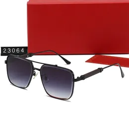 24ss designer occhiali da sole uomini e donne filo elegante C di lusso Carter Sun Glasses da sole Guida Outdoor Proteggi Eyewear Square Sole Polarizzante Lence Uv400
