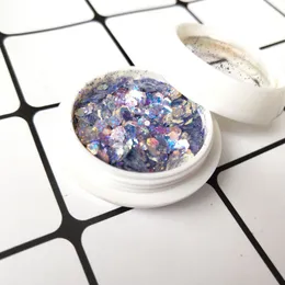 Fabrika Toptan Goblin Öğrencisi Göz Makyaj Pulları Parlak Gradyan Sequins Nail Art Lazer Glitter Flash Renk Tozu