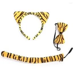 Decoração de festa 3 pçs bonito animal headband headdress para crianças feriado role play traje adereços halloween crianças cabelo hoop