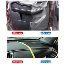 Bilinredning av plastläder Restorer Snabbrock för bilens renovera läderrenoverare till svart restauratörsvätska