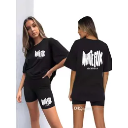 Summer Designer Tracksuit Fashion Letter Printing 2 Piece Set Women T-shirt And Tight Sports Shorts Sweatsuit Sets For Women Outfits