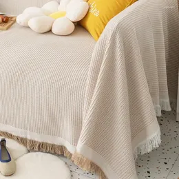 Cadeira cobre capa de sofá cobertor nórdico ins guardanapo tecido almofada completa única pessoa malha vermelha poeira co