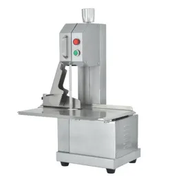 Máquina de corte de osso elétrico Processador de alimentos Comercial Desktop REAW Cutter Cutter Cutter Small com 2 serras