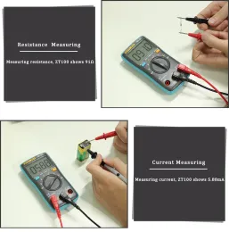 Multímetro digital BSDE ZT301 302 TRUE-RMS DC/DA Voltímetro Amperímetro Multimetro DMM Resistência Ohm Cap Hz Testador