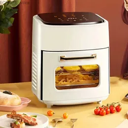 Air Fryers 1PC große Kapazität Luft Freneuung Home Smart Touch Air Fryer Electric Ofen All-in-One Multifunktional Vollautomatisch Y240402