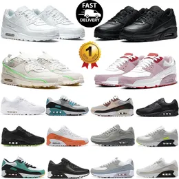 90 klassische Laufschuhe der 90er Jahre für Männer und Frauen, Triple White Gum, schwarzer Tweed, Dark Army, Halloween, Airbrush, Midnight Navy, Obsidian, Outdoor-Turnschuhe