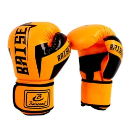 Luvas de boxe PU para adultos crianças Karate Muay Thai Guantes de Boxeo Free Fight MMA Sanda Kids Training Equipment 240318